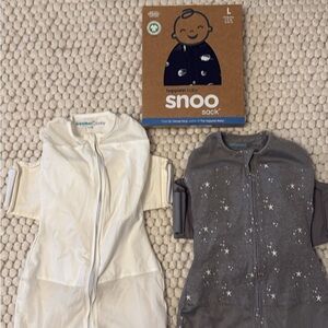 Happiest Baby SNOO Sack Set - White, Gray, Blue